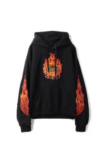 1/F FLUCTUATION LENTICULAR HOODIE - BLACK (25AW45CS408)