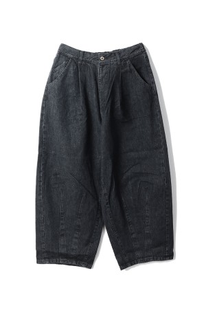 5PK BALLOON PANTS(Enzyme Wash) - BLACK (25AW_18_1006AWBALOON5PK01-1)