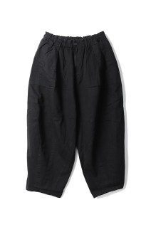 HERRINGBONE BALLOON BAKER PANTS - BLACK (25AW_22_1006SSBALOONPT01)
