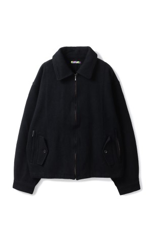 WOOL ZIP BLOUSON - BLACK (25AW_26_1006AWJKWOOL01)