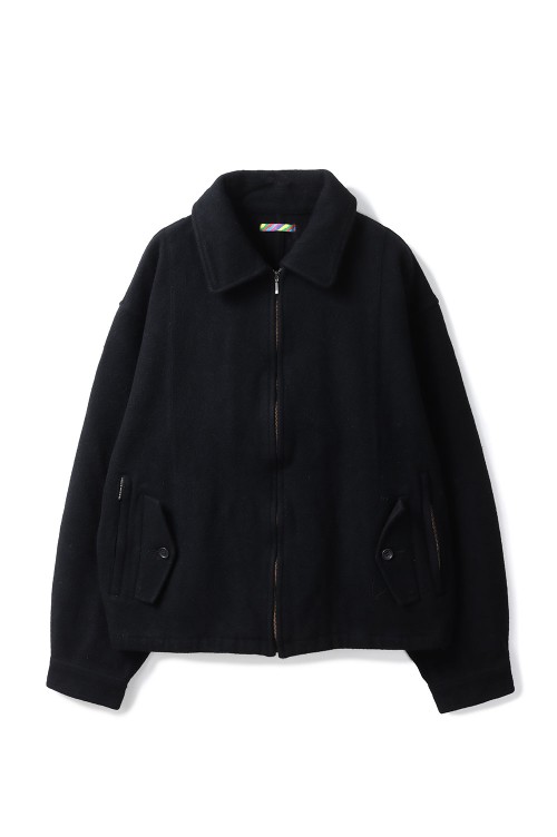WOOL ZIP BLOUSON - BLACK (25AW_26_1006AWJKWOOL01) | セレクト