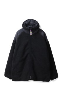 REVERSIBLE FLEECE DOWN JACKET is-ness×TAION - BLACK (25AW_34_1007AWDOWNJK01)