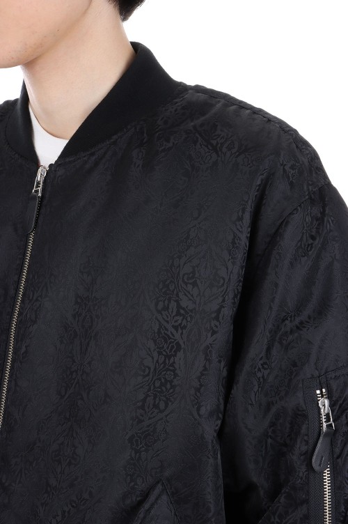Jacquard MA-1 Jacket - Black | セレクトショップ｜DeepInsideinc.com