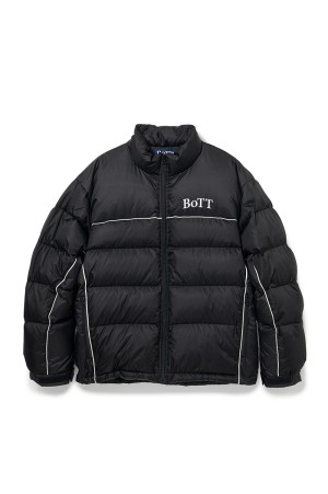 B Logo Down Jacket - Black