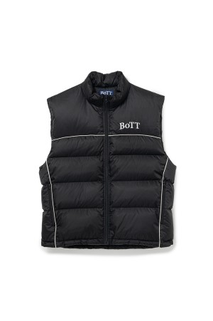 B Logo Down Vest - Black
