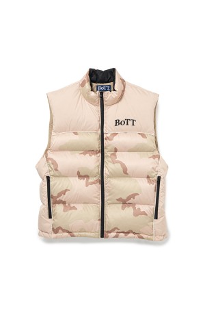 B Logo Down Vest - Camo