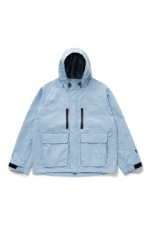 Waterproof Utility Jacket - Light Blue