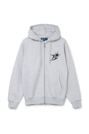 B Logo Hoodie アッシュ Mサイズ B Logo Zip Hoodie - Ash | セレクトショップ｜DeepInsideinc.com Store