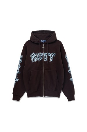 BANG! Logo Zip Hoodie - Brown