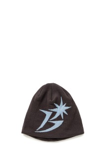 B Logo Skull Cap Beanie - Brown