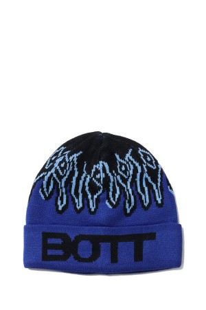 Flame Beanie - Blue