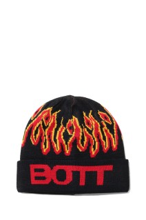 Flame Beanie - Black