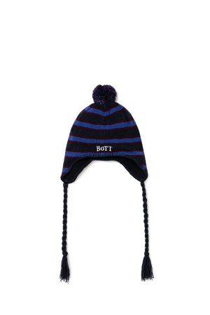 Tassel Pom Beanie - Navy