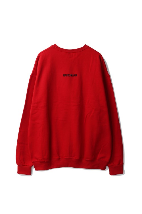 THE DARK KNIGHT TRILOGY / CREW NECK SWEAT SHIRT ( TYPE-2 ) / RED