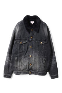 Boa Lining Denim Jacket - BLACK (G15BL048)