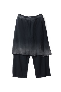 Distressed Docking Style Sweat Pants - BLACK (G15PT079)