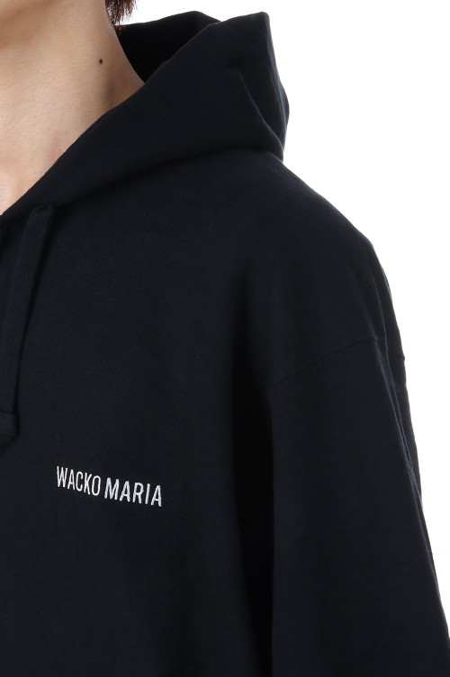 黒M【WACKOMARIA】FULL ZIP SWEAT／新品タグ付／送料込 HEAVY WEIGHT FULL ZIP HOODED SWEAT SHIRT #BLACK [25SSE-WMC-SS01