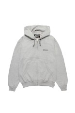 HEAVY WEIGHT FULL ZIP HOODED SWEAT SHIRT / GRAY (25FWE-WMC-SS01)