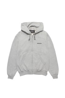 HEAVY WEIGHT FULL ZIP HOODED SWEAT SHIRT / GRAY (25FWE-WMC-SS01)