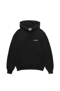 HEAVY WEIGHT PULLOVER HOODED SWEAT SHIRT / BLACK (25FWE-WMC-SS02)