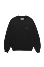 HEAVY WEIGHT CREW NECK SWEAT SHIRT / BLACK (25FWE-WMC-SS03)