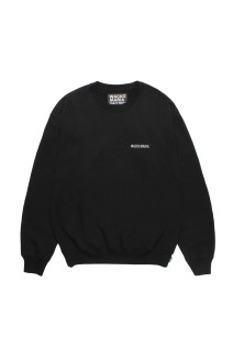 HEAVY WEIGHT CREW NECK SWEAT SHIRT / BLACK (25FWE-WMC-SS03)