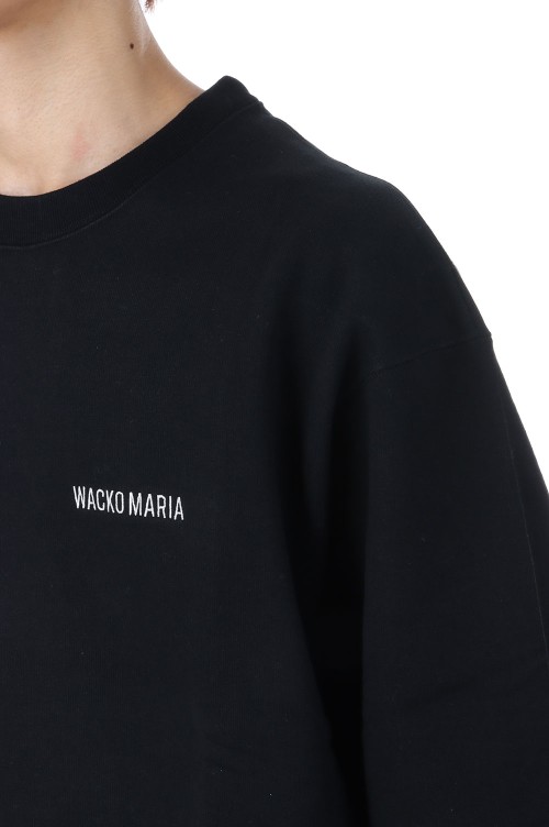 HEAVY WEIGHT CREW NECK SWEAT SHIRT / BLACK (25FWE-WMC-SS03