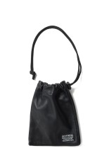 LEATHER SHOULDER POUCH / BLACK (25FWE-WMA-BG02)