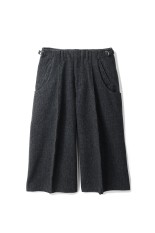 S CURVED UTILITY CAPRI TROUSERS - CHARCOAL (NF252P02)