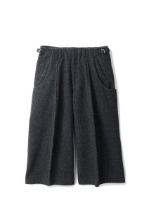 S CURVED UTILITY CAPRI TROUSERS - CHARCOAL (NF252P02)