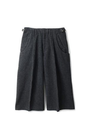 S CURVED UTILITY CAPRI TROUSERS - CHARCOAL (NF252P02)