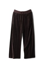 VELOUR 3D TWISTED LOUNGE PANTS - BROWN (NF252P08)