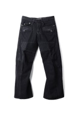 3D TWISTED MOTO JEANS - FADED BLACK (NF252P05A)