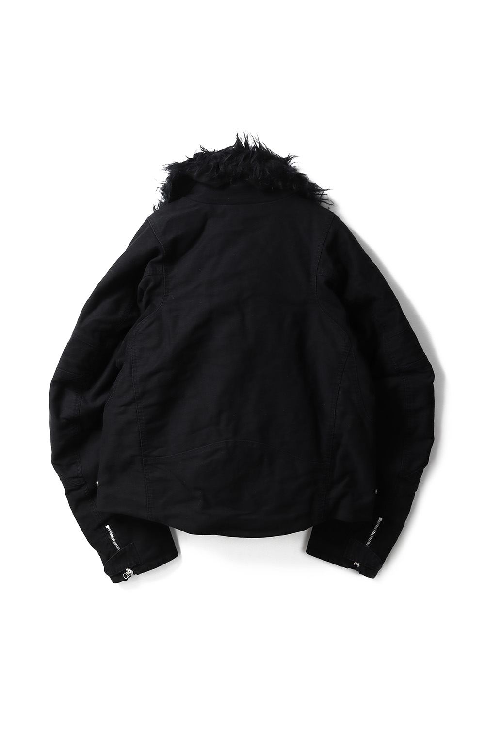 PADDED SHEARING COLLAR BIKER JACKET - BLACK (NF252J03) | セレクト