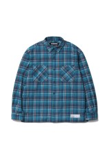 S WIND OPEN COLLAR SS SHIRT PIGMENT DYE - BLUE (251TQDS-SHM03