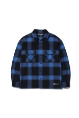 OMBRE CHECK OPEN COLLAR SHIRT L/S ( TYPE-2 ) / GRAY (25FW-WMS-OC06