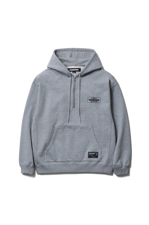 CLASSIC SWEAT HALF ZIP HOODIE LS / GRAY (252UWNH-CSM02) | セレクト