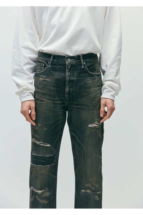 SAVAGE DENIM DP MID PANTS / BLACK (252XBNH-PTM09) | セレクト