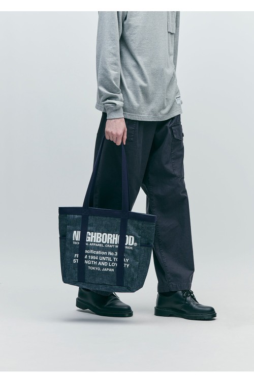 トートバッグ　dopタンバリン インディゴ DENIM TOTE BAG-M / INDIGO (252TQNH-CG03) | セレクトショップ