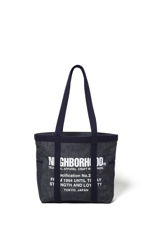 ネイバーフッド　25ss デニム　トートバック　インディゴ DENIM TOTE BAG-M / INDIGO (252TQNH-CG03) | セレクトショップ