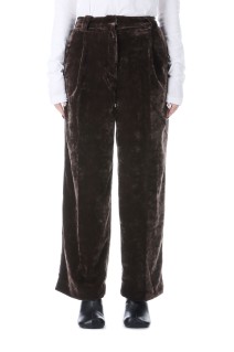 Velvet Wide Pants - BROWN (62520712)