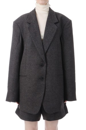 Herringbone Wool Jacket - BROWN (62520107)