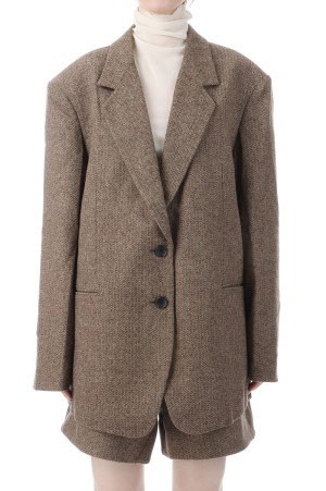 Herringbone Wool Jacket - BEIGE (62520107)