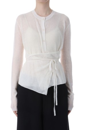 Wool Cachecoeur Cardigan - IVORY (62520502)