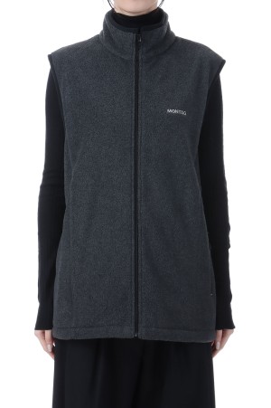 Fleece Zip Vest - CHARCOAL GRAY (62520113)