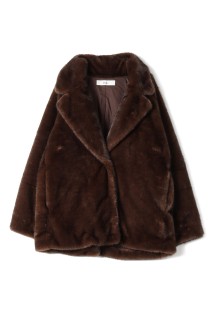 Eco Minkfur Jacket - BROWN (62520101)