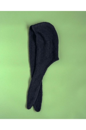 Boucle Knit Hoodie - NAVY (62521001)