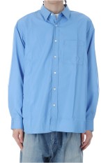 L/S REGULAR COLLAR SHIRTS - SAX (253-60305B)
