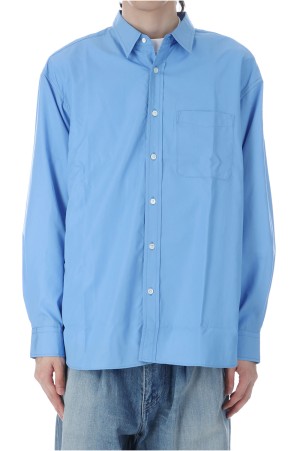 L/S REGULAR COLLAR SHIRTS - SAX (253-60305B)