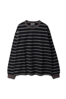 ORIGINAL BORDER L/S T-SHIRTS - BLACK (253-60104)